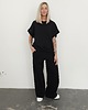 komplety damskie Chiara oversizowy komplet bezrękawnik i spodnie wide leg Black