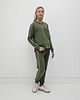 komplety damskie Sabela minimalistyczny komplet z lamówkami - Khaki