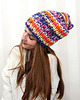 czapki damskie CHAPOOSIE Orange SunSet Beanie