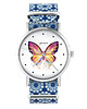 zegarki damskie Zegarek - Motyl - niebieski, kwiaty