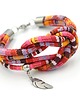 bransoletki - inne Bransoletka BOHO PEROO KNOT WITH FEATHER
