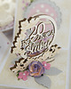 kartki scrapbooking 20 rocznica ślubu, porcelanowe gody, exploding box, kartka 3d