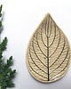 patery i talerze Talerzyk listek ceramiczny naturalny