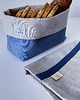 pojemniki kuchenne Lniany  koszyk  Denim +torebka  na chleb