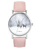 zegarki damskie Zegarek - Sarenki - skóra, pudrowy róż
