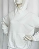 bluza z kapturem damska Bluza RESORT off white (z logo-haft)