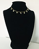 chokery Pozłacany choker z zawieszkami