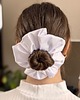 gumki do włosów Big scrunchie Biała
