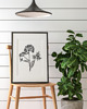 grafiki i ilustracje PLAKAT szkic botaniczny, polne kwiaty grafika, rycina zioła