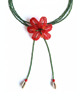 chokery Czerwona  Lilia - naszyjnik choker
