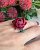 pierścionki - różne Elegant Peony Flower Ring 