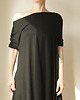 sukienki maxi damskie Sukienka Serce oversize Czarna