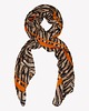 szale damskie Elegancki modny szal miękki szalik z motywem zwierzęcym 85cm x 180cm