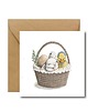 kartki wielkanocne Koszyczek wielkanocny - kartka wielkanocna