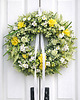 wianki wielkanocne Wiosenny wianek słoneczne żonkile 45 cm
