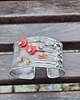 bransoletki wire wrapping Małe kwiatki - bransoletka regulowana