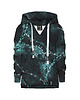 bluzy dla dziewczynki Bluza Dziewczynka DR.CROW Marble Turquoise