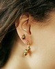 kolczyki pozłacane SPHERE semi / gold earrings