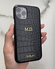 etui na telefon Etui Monogram case inicjał - CZARNY SNAKE