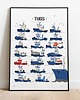 obrazy i plakaty do pokoju dziecięcego Holowniki dla małych marynarzy :) Duże 50x70cm!