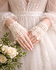 rękawiczki damskie Mankiety koronkowe kremowe z koraliczkami lace cuffs
