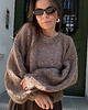 swetry damskie  Jedwabny sweter Crafted Huzelnut malenage