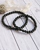 bransoletki z kamieni naturalnych KOMPLET dla PARY : obsydian, onyks