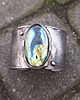 bransoletki wire wrapping Plamy  - bransoletka regulowana