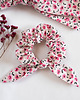 gumki do włosów Scrunchie/frotka RÓŻOWE KWIATUSZKI