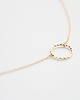 złote naszyjniki 16k Gold Plated Karma Necklace