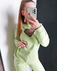 komplety damskie DRES BAWEŁNIANY SERCE I267 LIMONKA
