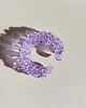 nausznice Szklana nausznica "Crystal" fioletowa