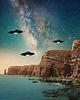 plakaty Plakat / Surrealistyczny Kolaż / UFO