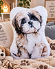 poduszki do pokoju dziecka Poduszka piesek przytulanka piesek shih tzu maskotka pluszowa shih tzu