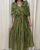 sukienki maxi damskie Sukienka falbanka Verde