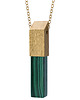 wisiory wisiorek z kolekcji EDGY/ GOLD/Malachit/mat