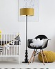 lampy do pokoju dziecka Lampa podłogowa z kulami dla dzieci ROMA KIDS z musztardowym kloszem