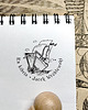 stemple STATEK  KSIĄŻKA -  personalizowany stempel Ex Libris