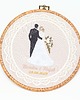 Ślub - inne Ślubna, indywidualna dedykacja, haft w oprawie vintage