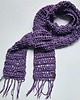 szale damskie Wiosenny szal wełniany fioletowy