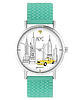 zegarki unisex Zegarek - New York - silikonowy, turkus