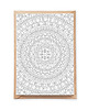 kartki okolicznościowe - wydruki Kryształy, Mandala - Pocztówka do Kolorowania