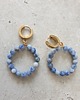 kolczyki z kamieniami Kolczyki DONUTS jaspis niebieski ziemny