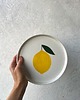 patery i talerze Talerz porcelanowy z cytryną LA LUZ / 21 cm