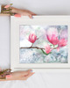 obrazy Akwarela Magnolie oryginalny obraz 300g 23x30 cm