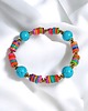 bransoletki z kamieni naturalnych Bransoletka : summer collection : kolorowa muszla howlit : XL