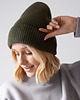 czapki damskie Czapka Gentle Cashmere Oliwka