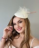 fascynatory Fascynator ślubny ROZETA ECRU lub CZARNY