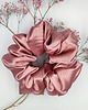 gumki do włosów Scrunchie satyna dirty pink
