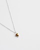 złote naszyjniki Little Gold Hematite Heart Necklace